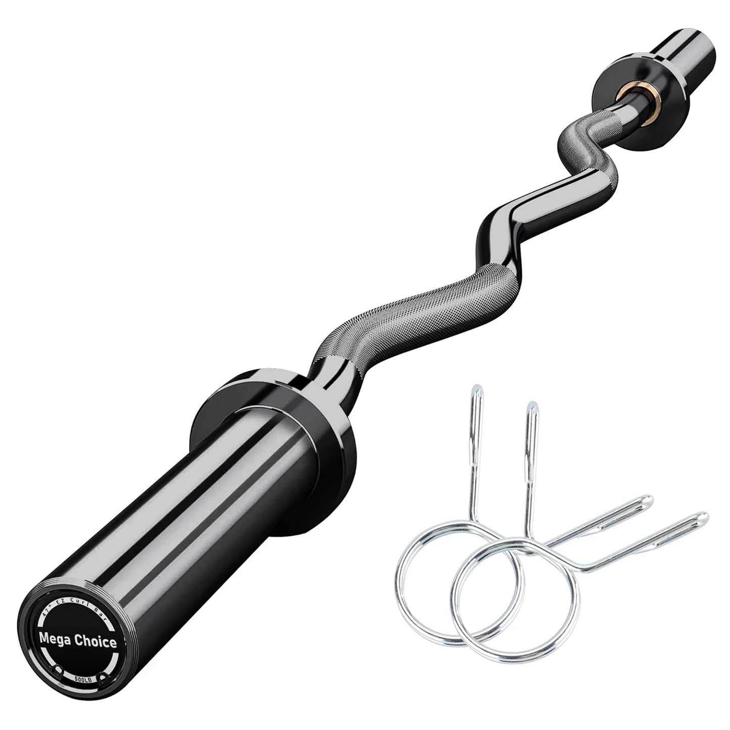 Twister.CK EZ Curl Bar for Powerlifting and Weightlifting