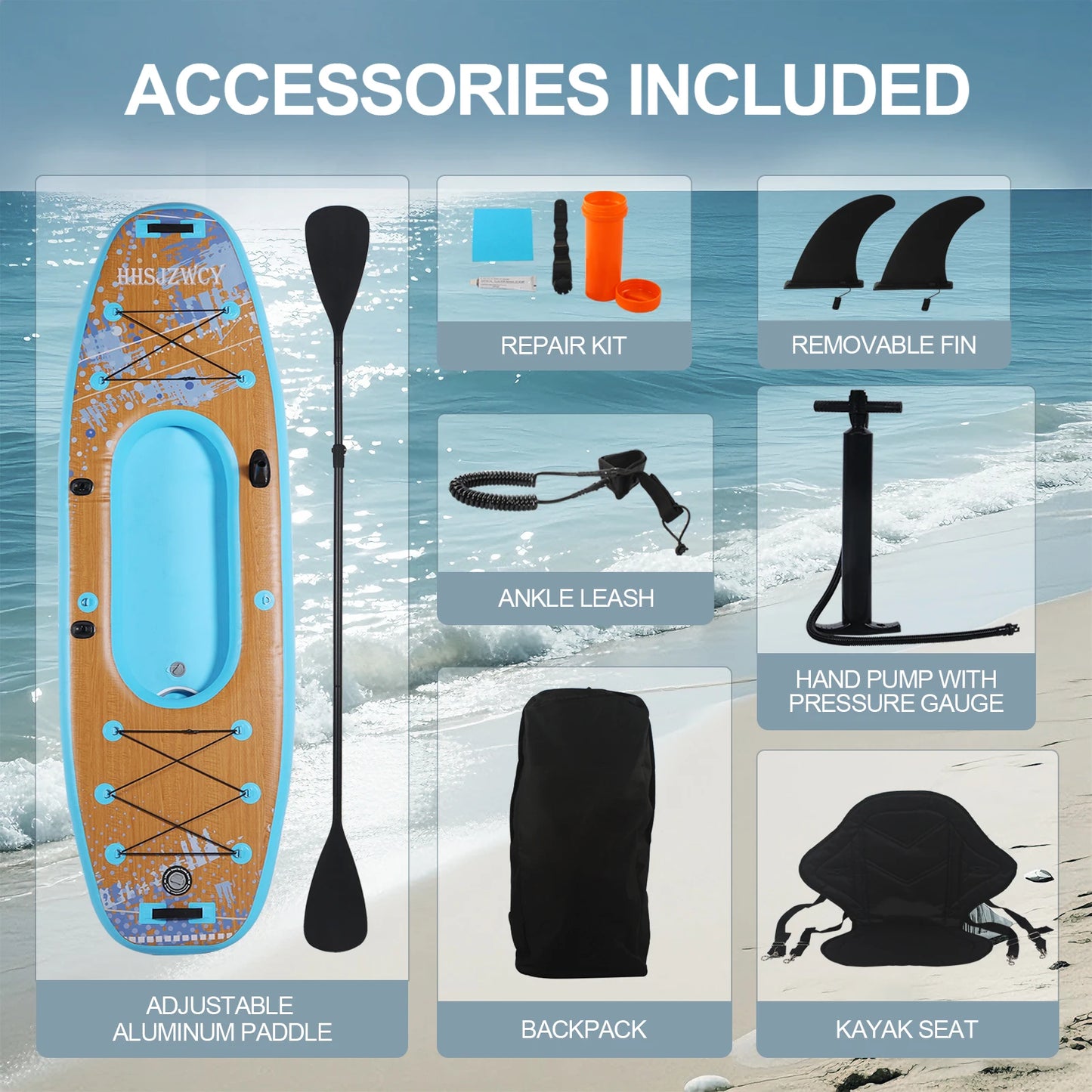 HHSJZWCY Inflatable Stand Up Paddle Board With Seat Kayak