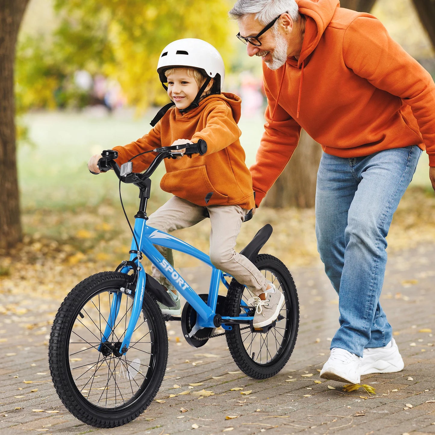 Unisex Kids Bike With Removable Training Wheels For Ages 5-10