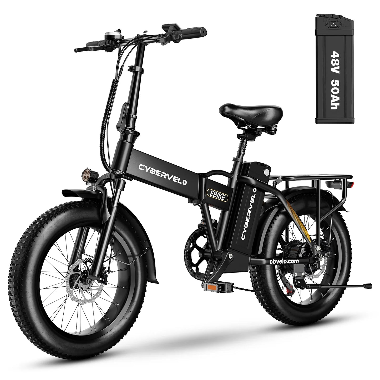 CYBERVELO EK4 Folding Electric Bike For Adults With Fat Tire