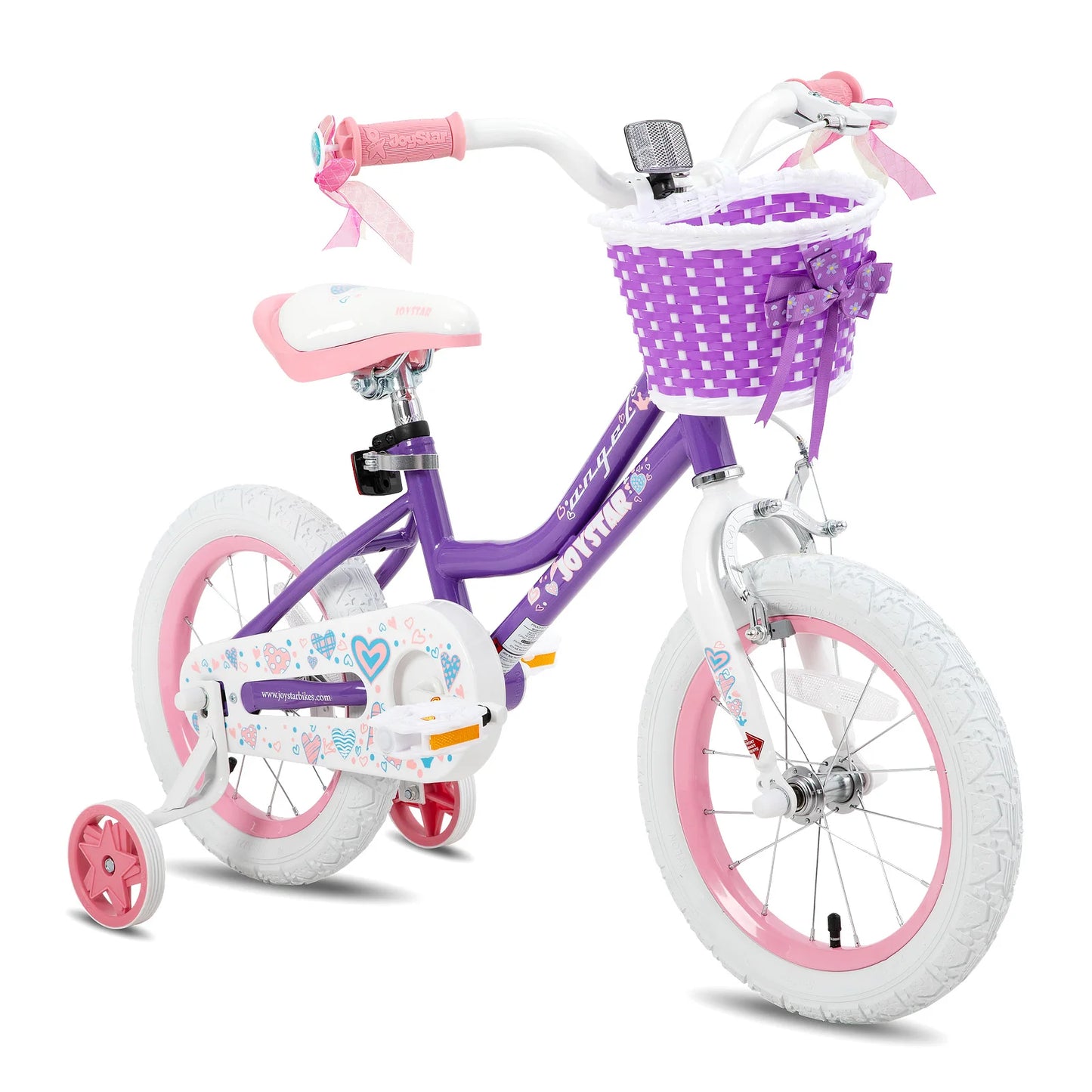 JOYSTAR Kids Bicycle With Basket And Training Wheels