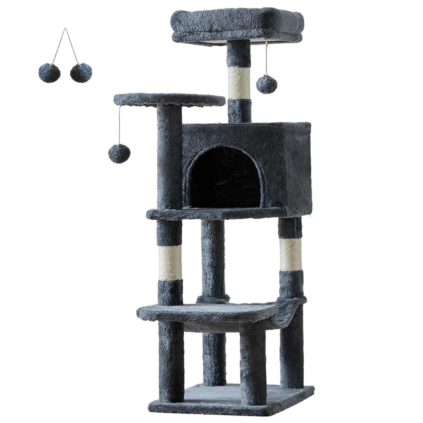 JHK Cat Tree Multi-Cat Climbing Tower For Indoor Cats