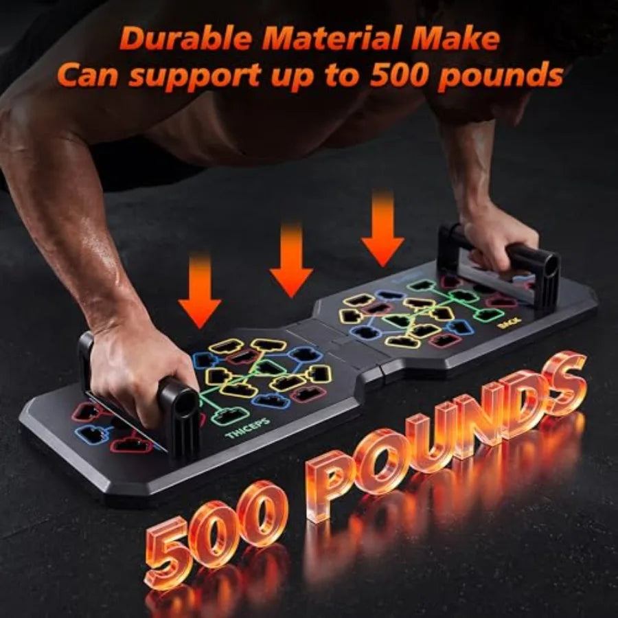 Foldable Push Up Stands Board Fitness Equipment For Home Gym Adjustable