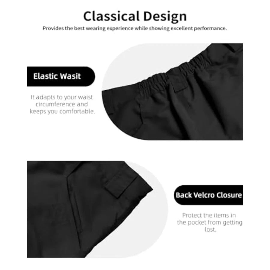 Men's Hiking Cargo Shorts Tactical Waterproof With Six Pockets