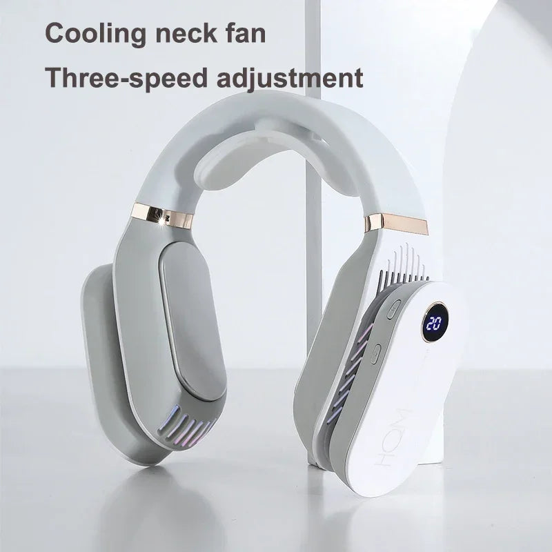 ZAOXI Neck Fan Air Cooler Bladeless USB Wearable With Heater