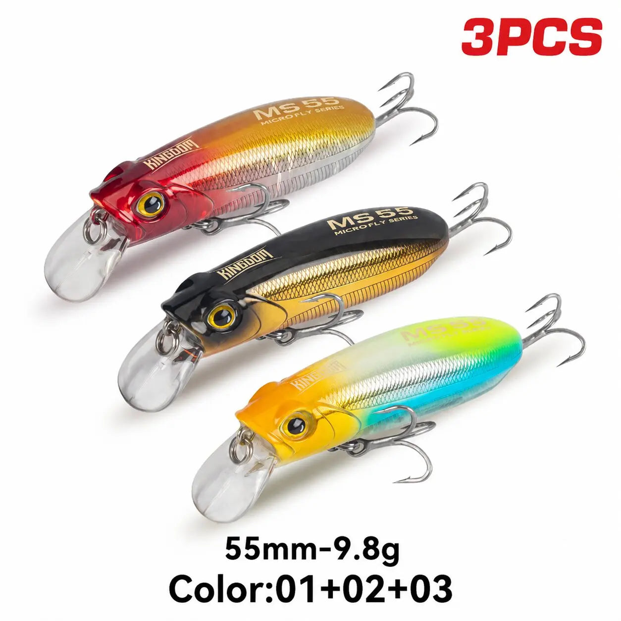 Kingdom Sinking Floating Minnow Lure Set For Sea Bass Trout