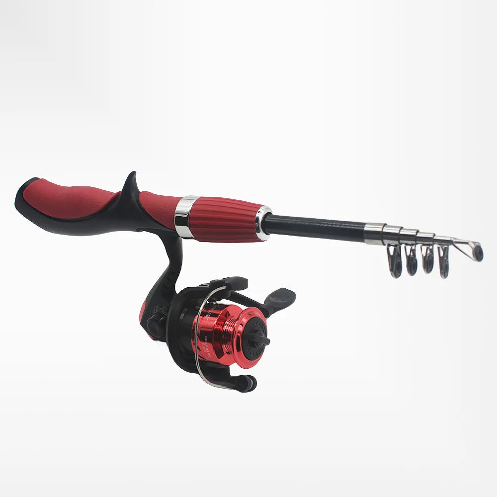 Kids Telescopic Fishing Rod Set With Spinning Reel And Lures