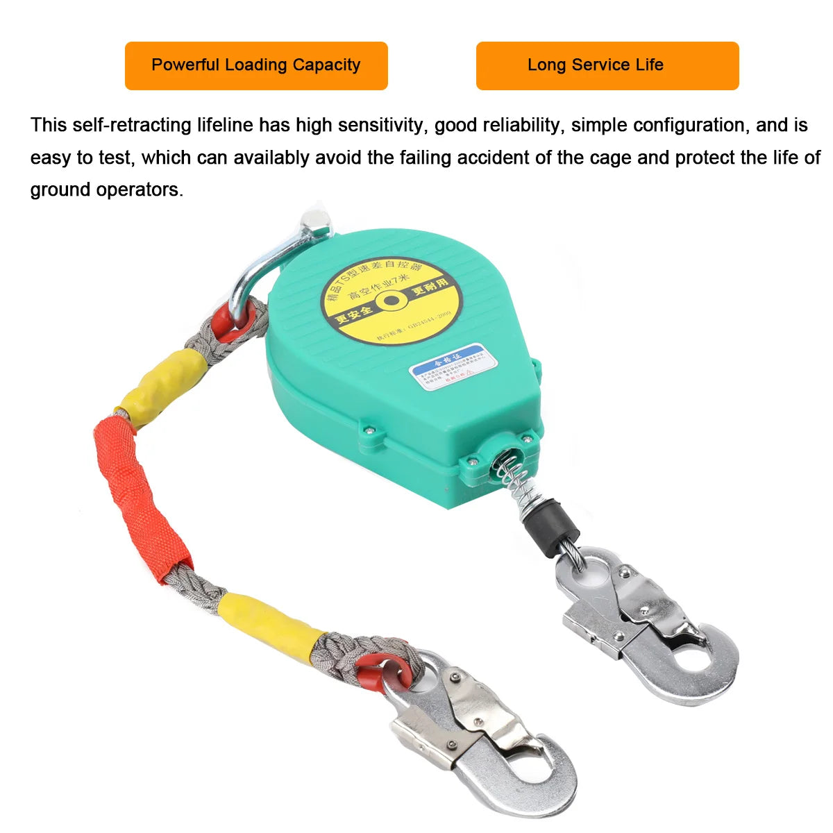 Compact Fall Protection Descender With Auto Rope Lock
