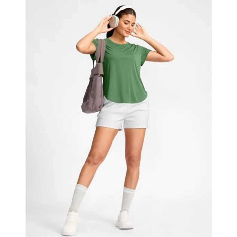Gradual Quick Dry Bamboo Yoga Running Top For Women