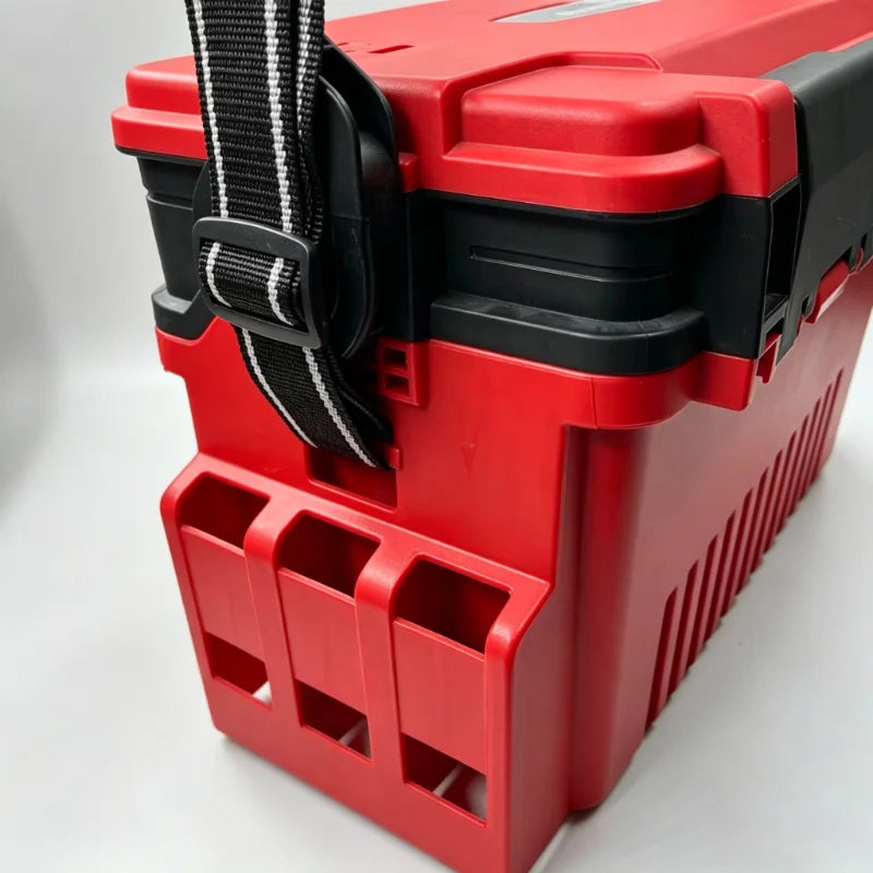 Portable Fishing Tackle Box With Rod Holders Waterproof Storage Organizer