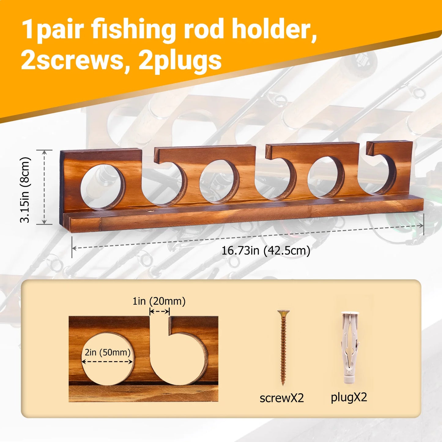 Ghosthorn 12 Rod Fishing Pole Wall And Ceiling Mounted Racks