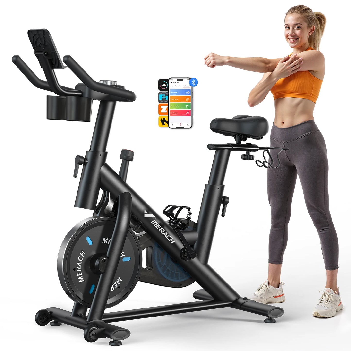 MERACH Magnetic Cycling Bike With Exclusive App And Low Noise