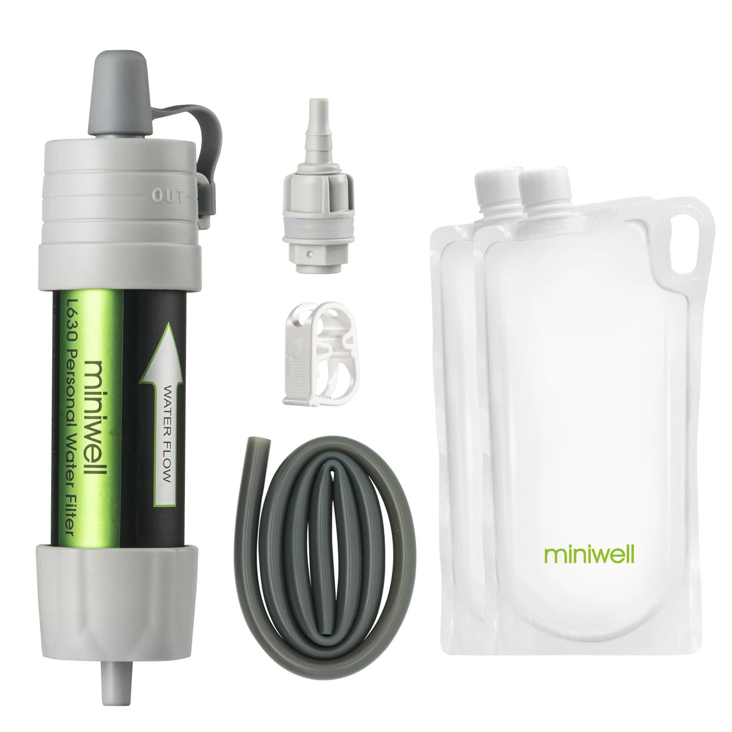 Miniwell L630 Portable Camping Water Filter Straw For Survival