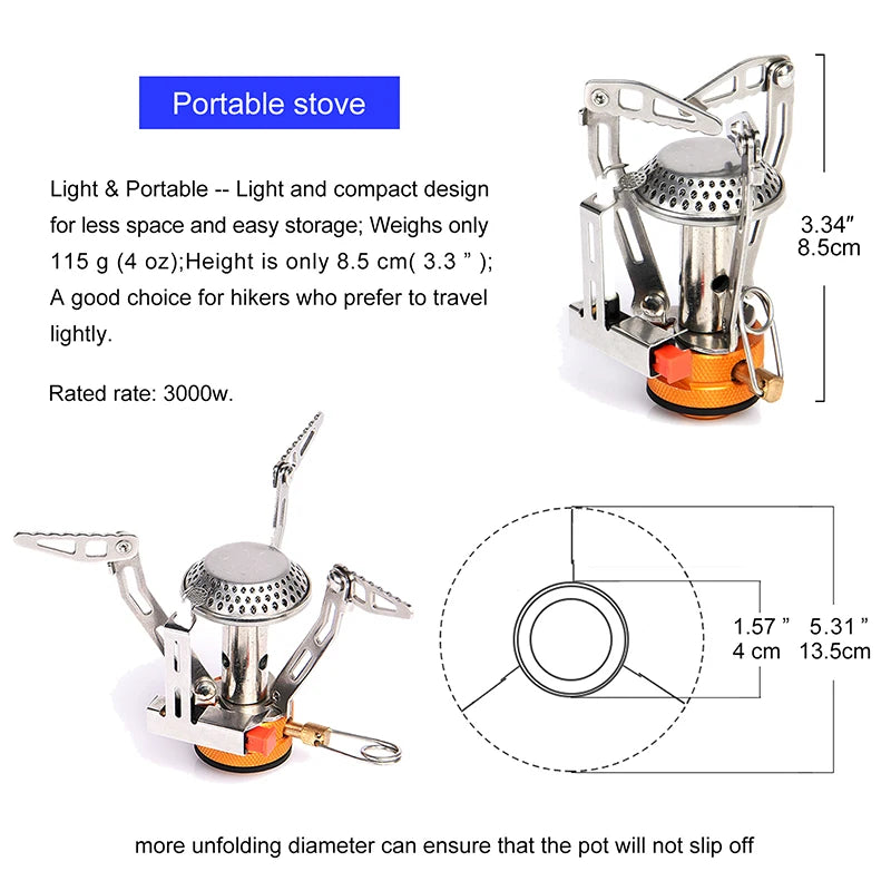 Widesea Camping Cookware Set With Pot Cup And Tableware