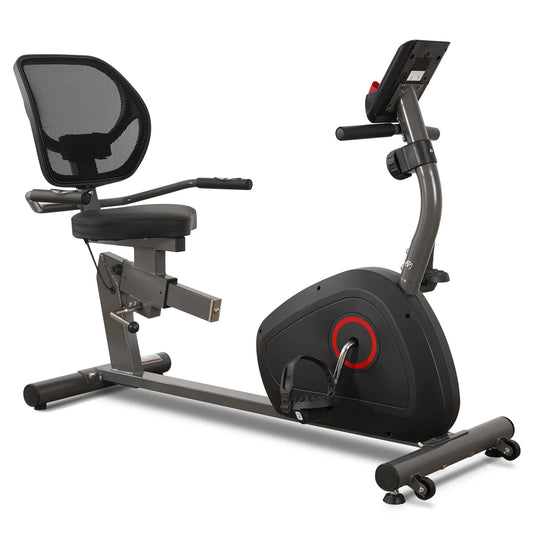 Recumbent Exercise Bike For Home With 8-Level Resistance Comfort Seat