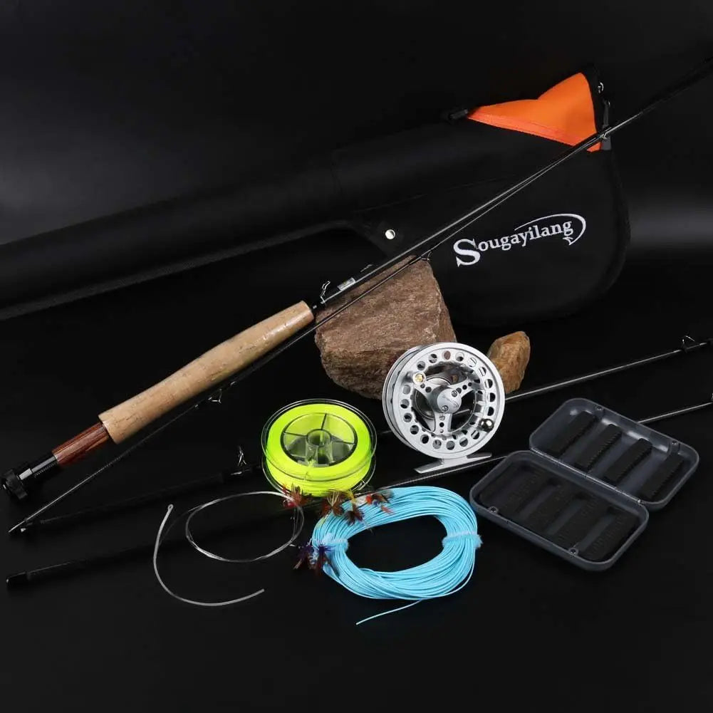 Fly Fishing Rod and Reel Combo Kit for Saltwater Freshwater