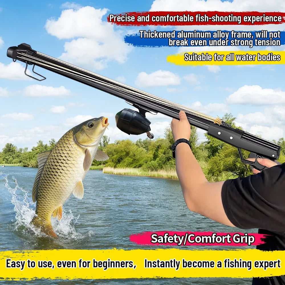 Aluminum Slingshot Rod With Reel For Long Distance Fishing