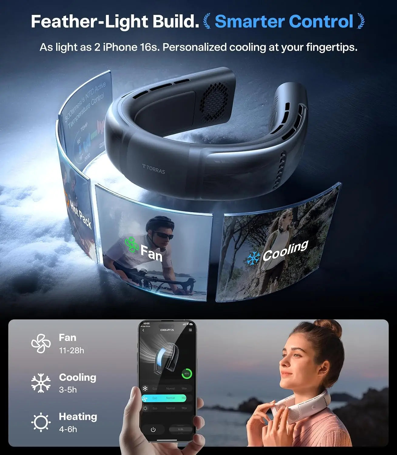 2S Lite Neck Air Conditioner With Long Battery Life