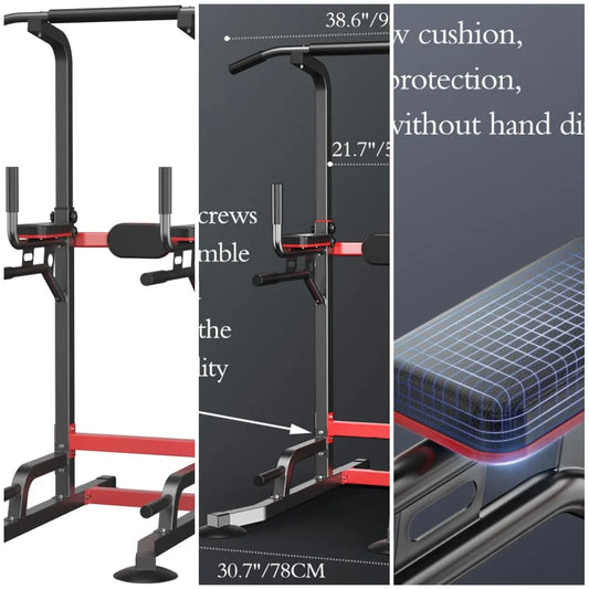 YTYIN Power Tower Dip Station Pull Up Bar Home Gym