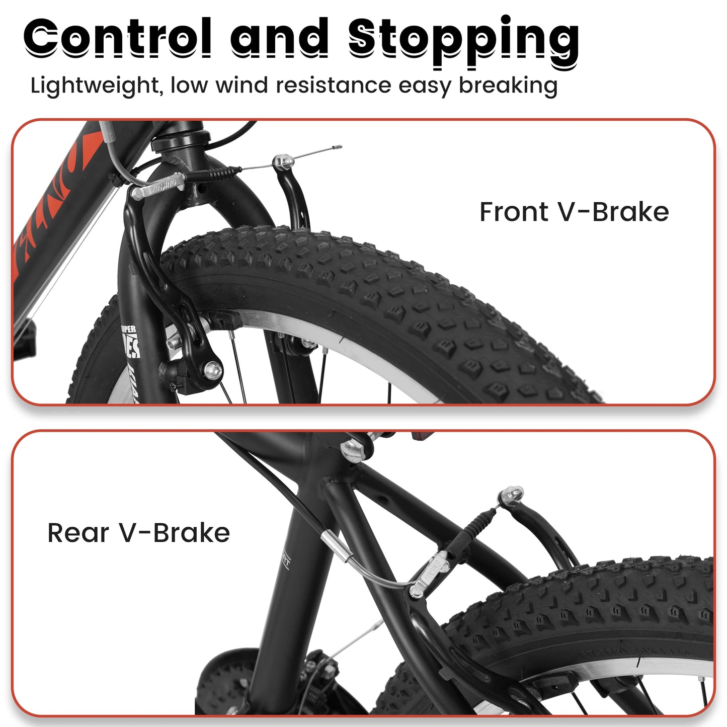 Mountain Bike For Unisex Riders 21 Speeds Dual V Brake