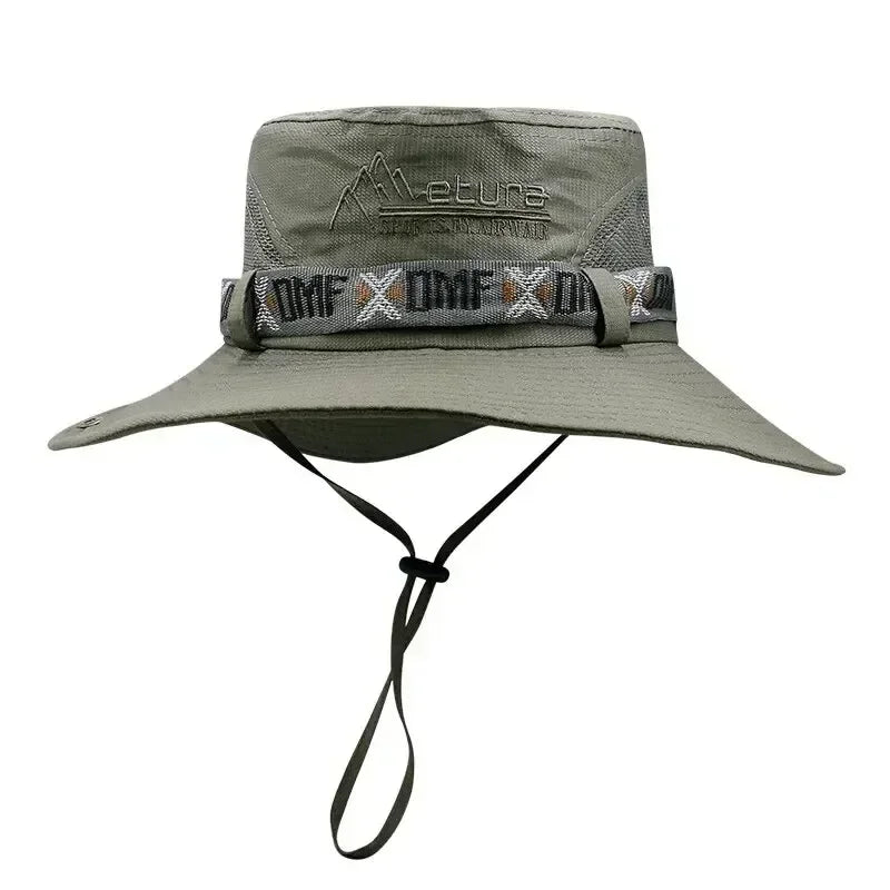 Unisex UV Protection Outdoor Bucket Hat With Wide Brim