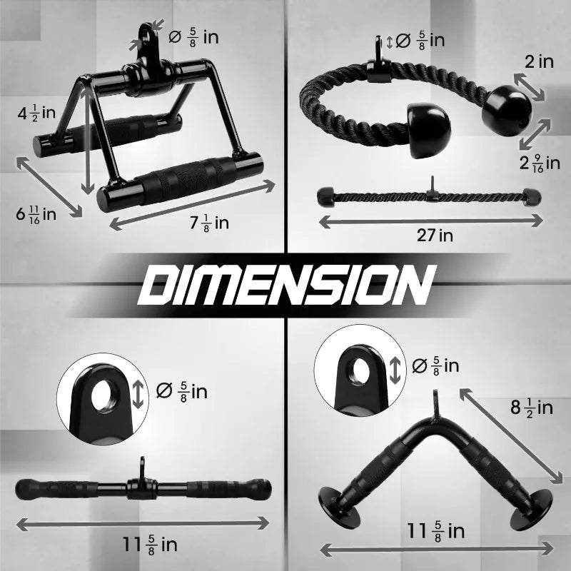 Cable Machine Attachments Tricep Bar V Bar For Home Gym