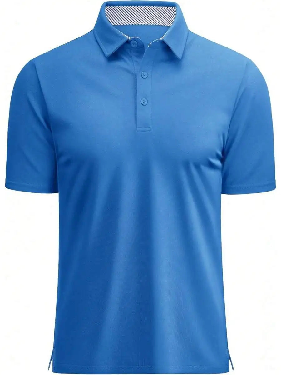 Men's Short Sleeve Cotton Pique Golf Shirt Classic Fit
