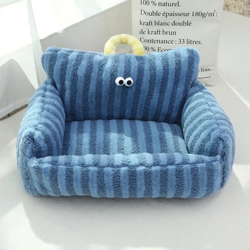 NONECN Puppy Cozy Sofa Kennel For Winter Warm Pet Nest Bed