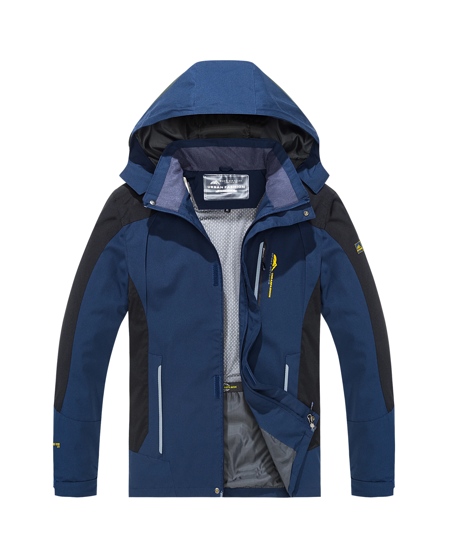 Men's Waterproof Hiking Jacket Windproof Outdoor Coat