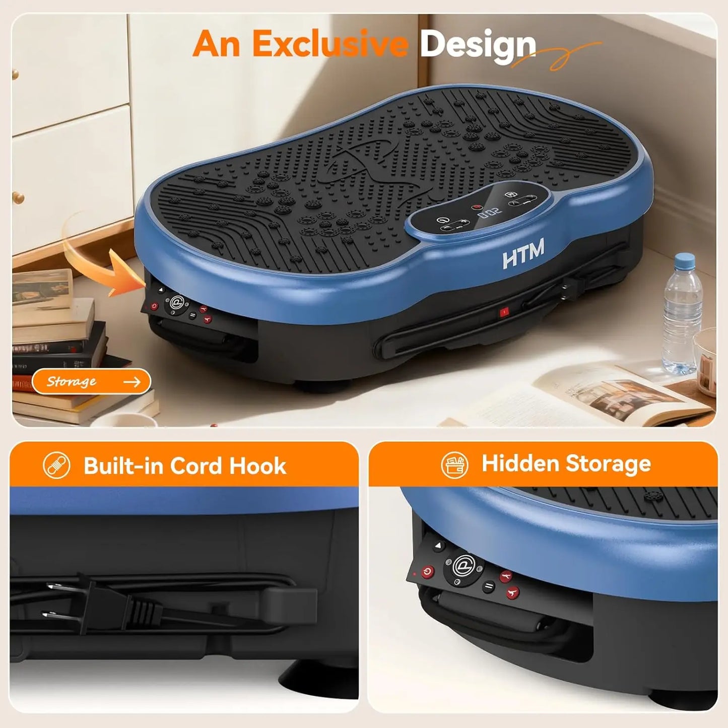 HTMM Fitness Vibration Plate Whole Body Power Plate Home Gym