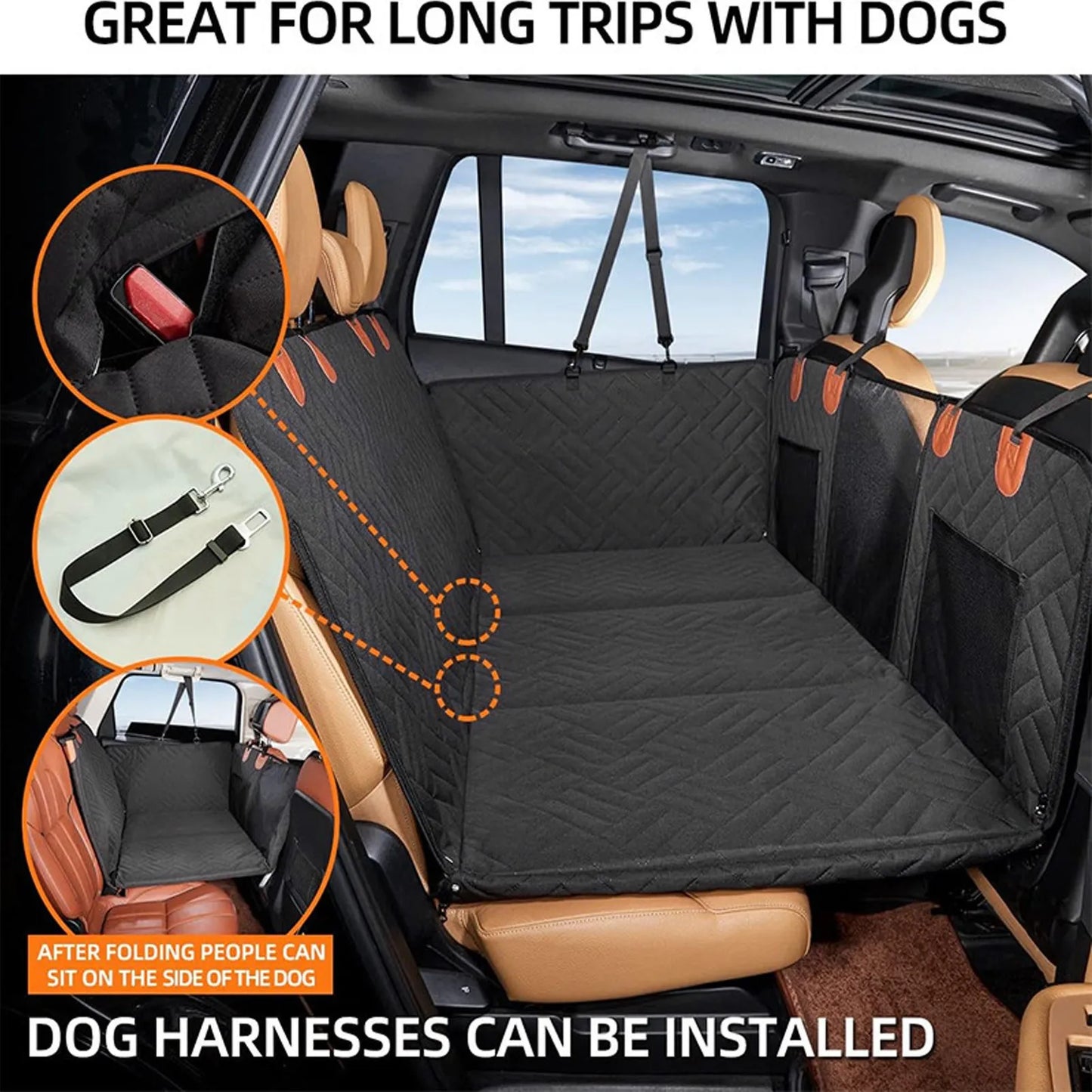 Dog Car Seat Cover Hammock Waterproof Oxford Cloth