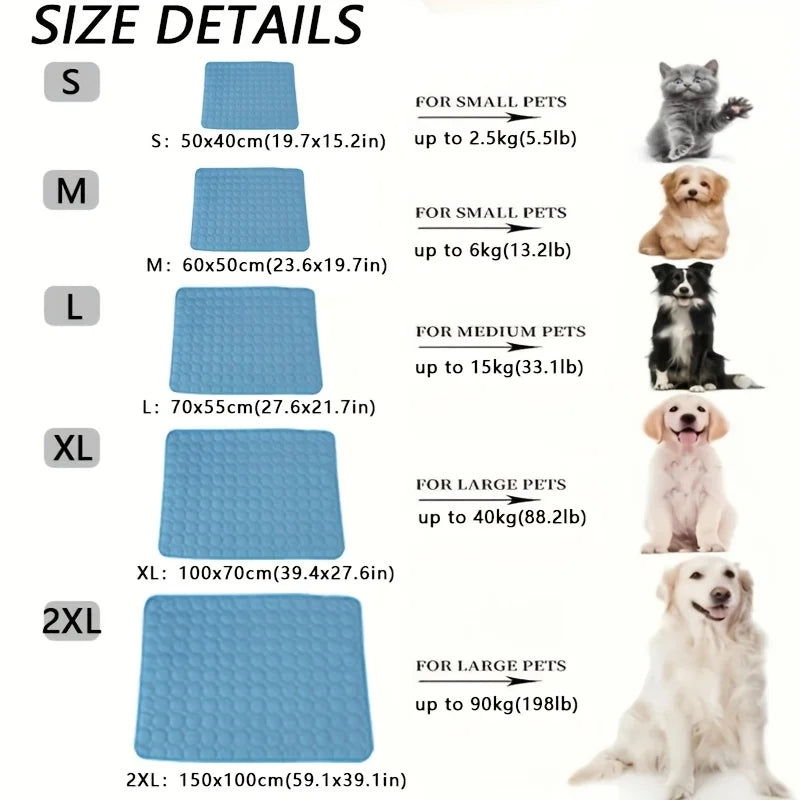 Dog Cooling Mat For Pets Self Cooling Ice Pad