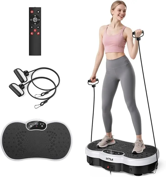 HTMM Fitness Vibration Plate Whole Body Power Plate Home Gym