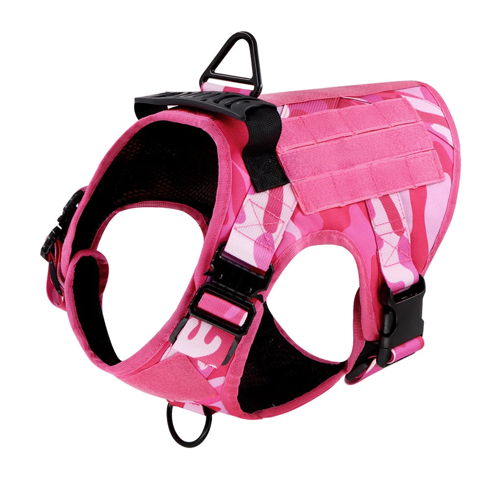 PETRAVEL Camouflage Dog Harness German Shepherd Tactical Vest Adjustable