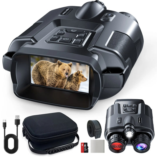 4K Night Vision Binoculars With 3-Inch Screen And 8x Zoom