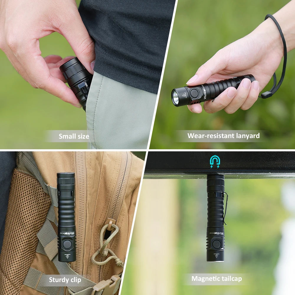 Wurkkos FC11C 1200LM USB-C Rechargeable EDC Flashlight IP68