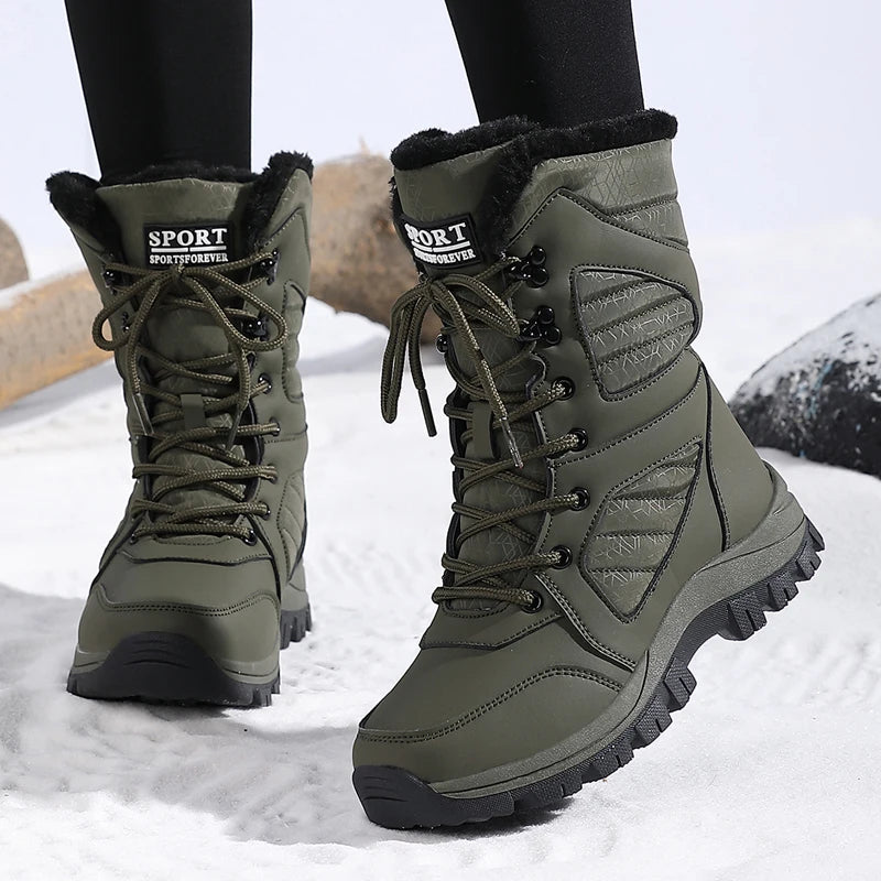 Winter Women's Waterproof High-Top Snow Boots