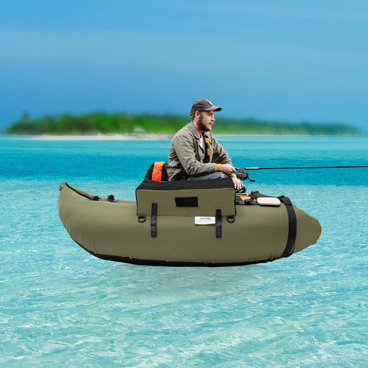 Fishing Boat, Outdoor Fishing Boat, Inflatable Fishing Boat Used in Oceans, Lakes, Rivers for Fishing, Rafting, Exploring NEW