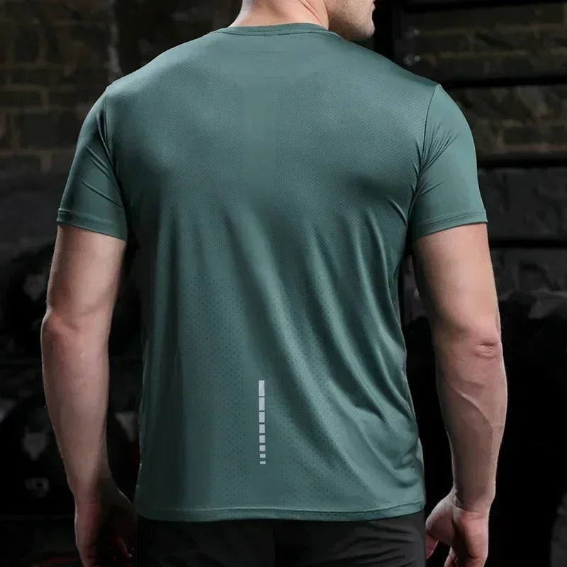 Breathable Summer Mens Cycling Quick Dry Short Sleeve Top