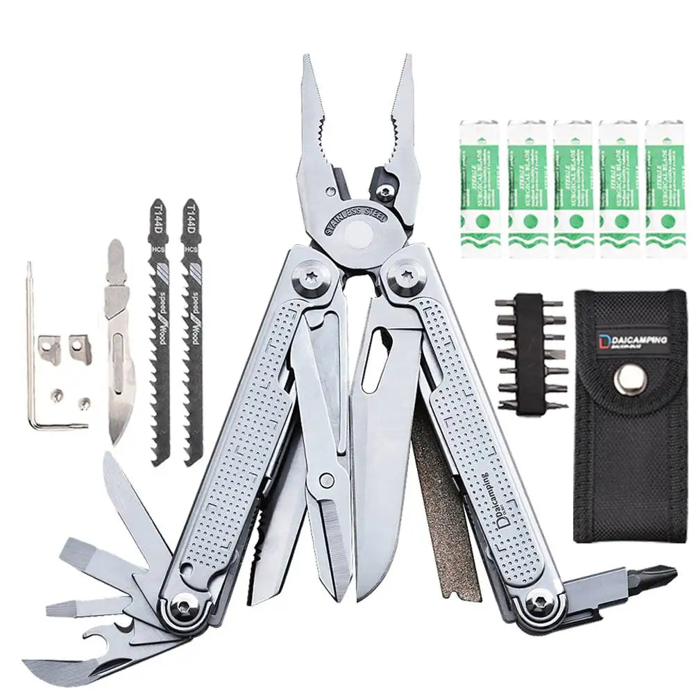 Daicamping DIY Multi Tool Folding Knife Clamp Pliers Multitool