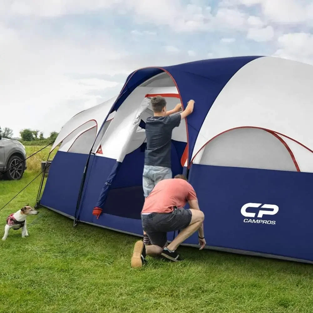 Camping Tent Weather Resistant With Durable Mesh Windows