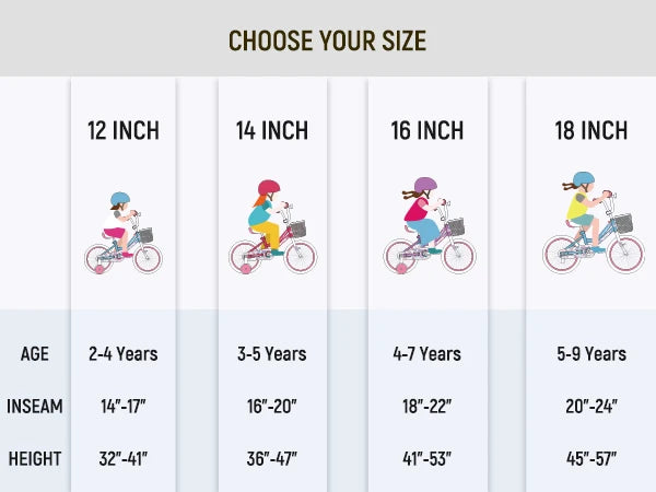 JOYSTAR Kids Bicycle With Basket And Training Wheels