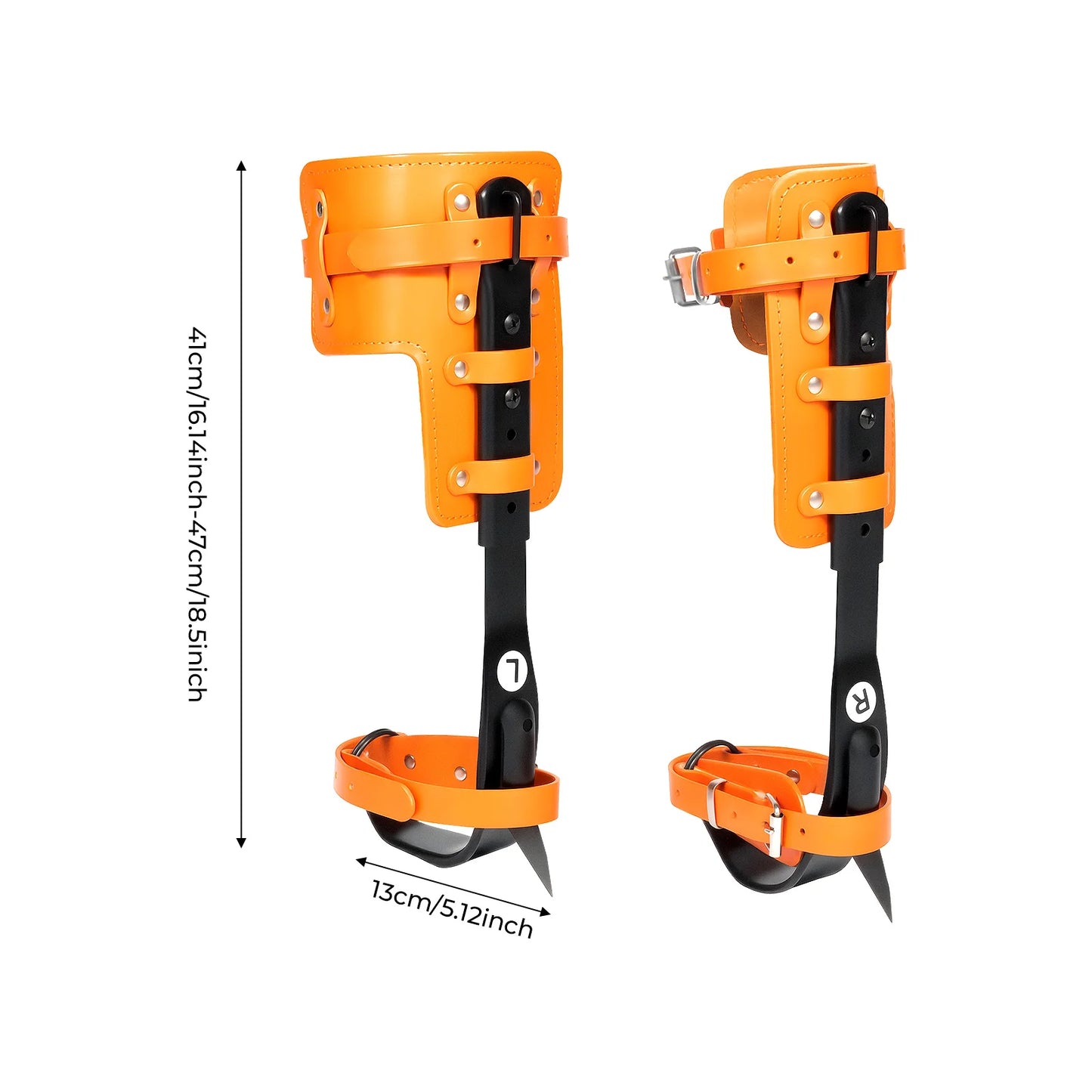 Adjustable Tree Climbing Spike Set With Steel Climber Gaffs