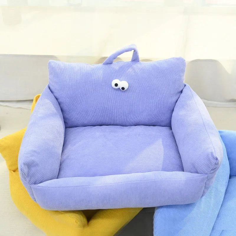NONECN Puppy Cozy Sofa Kennel For Winter Warm Pet Nest Bed