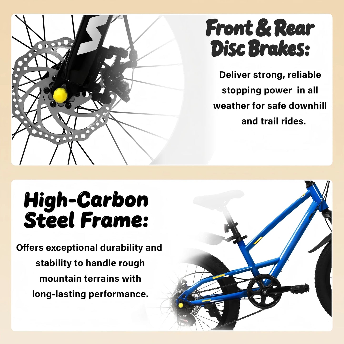 Mountain Kids Bike Front Suspension 7 Speed