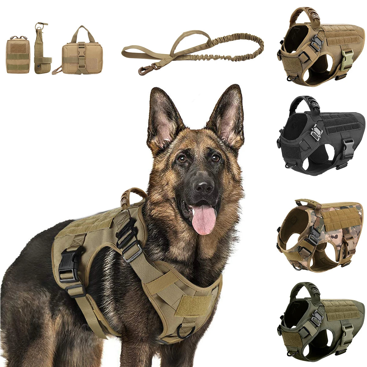 PETRAVEL Nylon Dog Harness And Leash Set For Training Gear