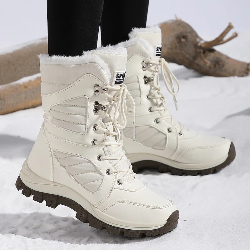 Winter Women's Waterproof High-Top Snow Boots