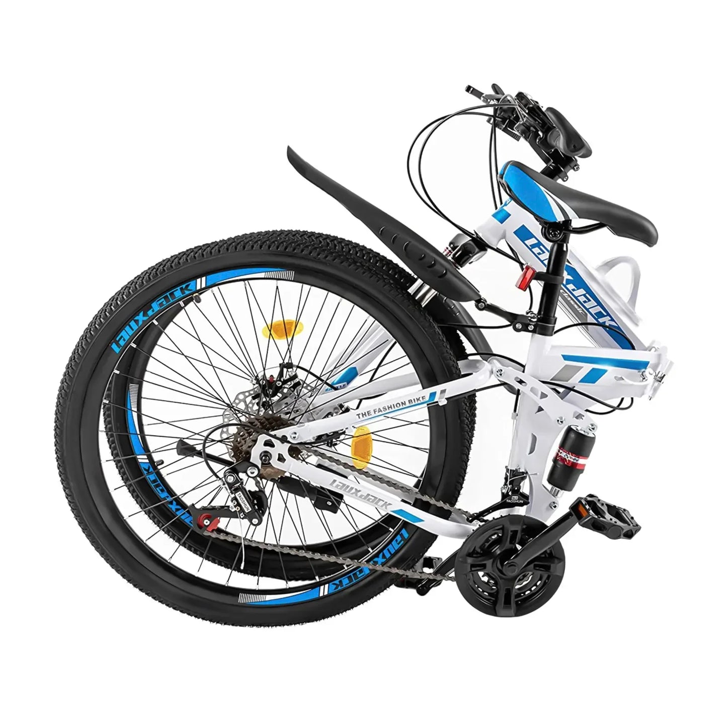 Foldable Mountain Bike For Men With 21-Speed Disc Brakes