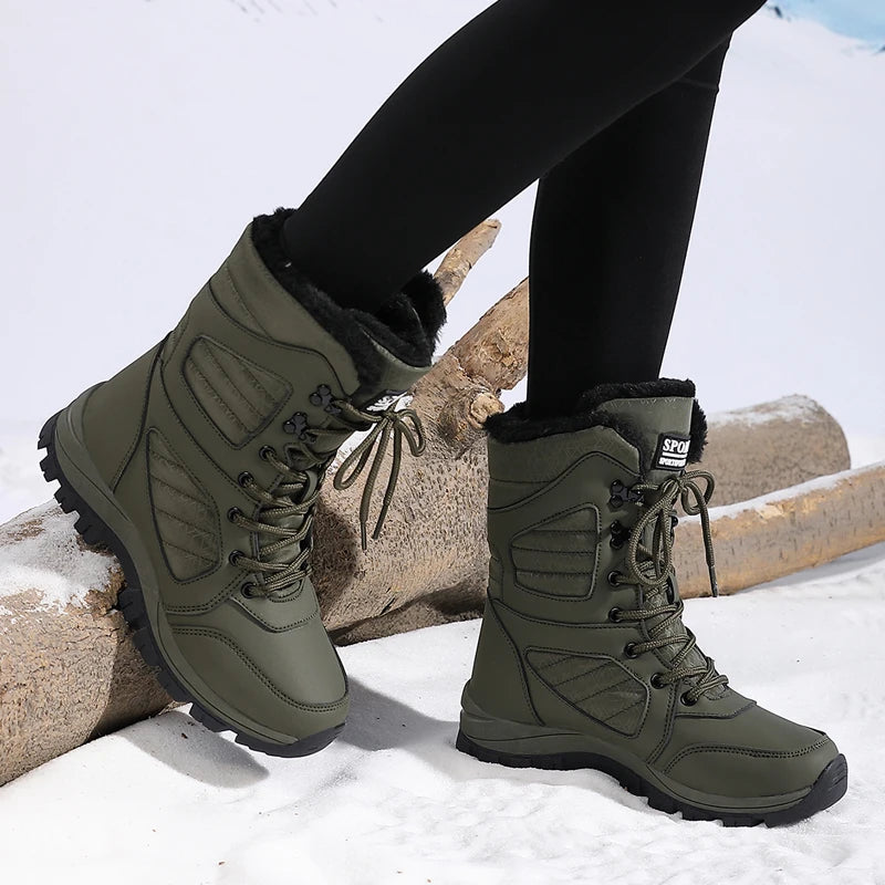 Winter Women's Waterproof High-Top Snow Boots