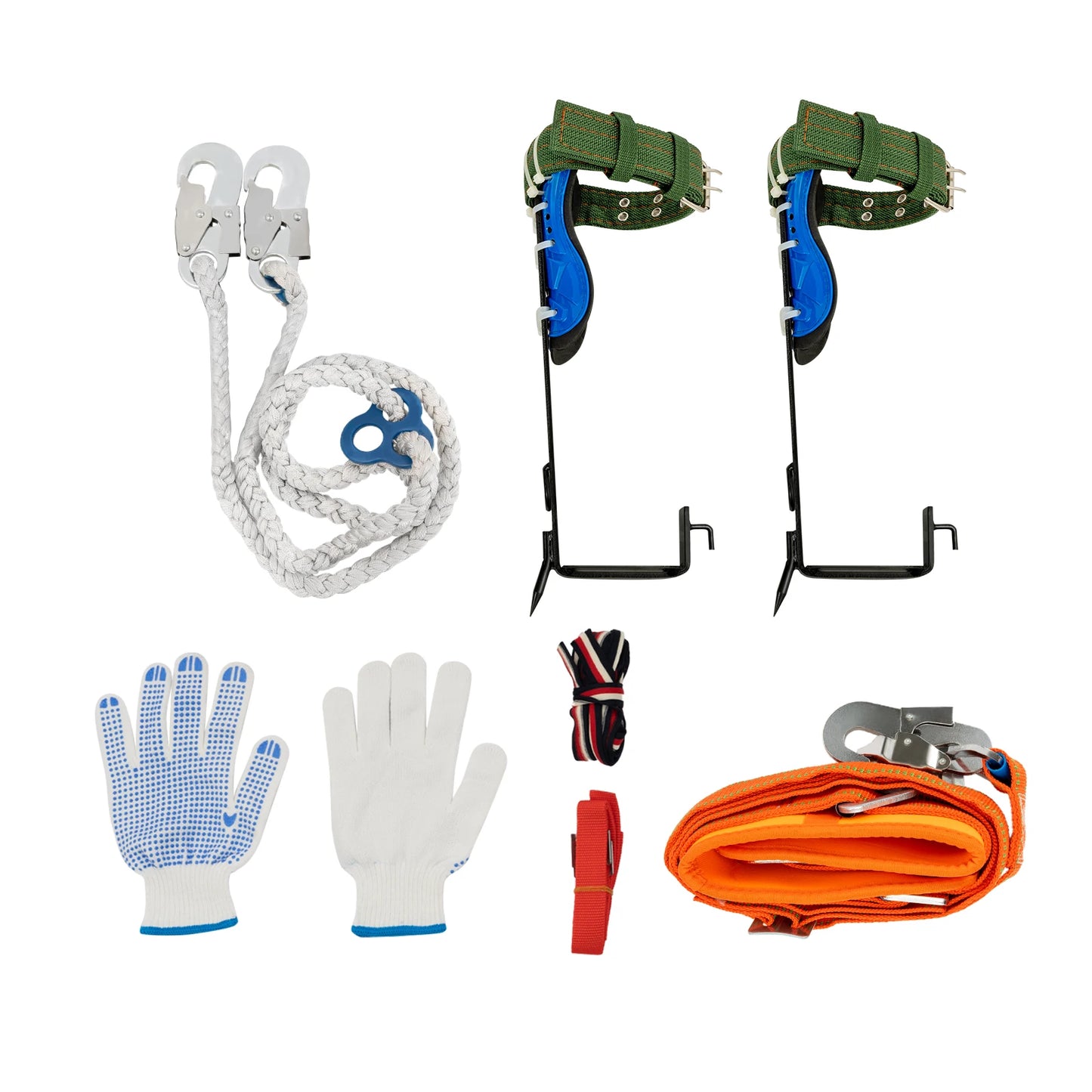 Tree Climbing Spikes Kit With Safety Harness 220 Lb Capacity